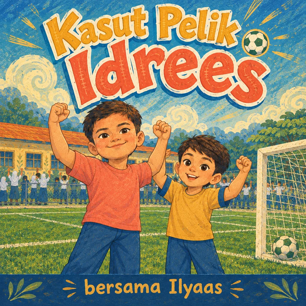 Kulit buku Kasut Pelik Idrees